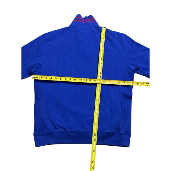 Polo Ralph Lauren Sweater‎ 1/4 Zip Pullover Sweatshirt Rugby Striped W/ Pockets - Picture 5 of 5